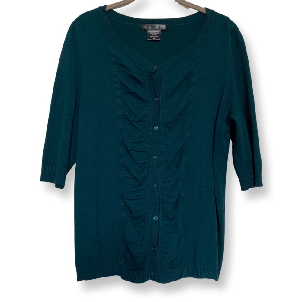 United States Sweater Green Blue Cardigan XL